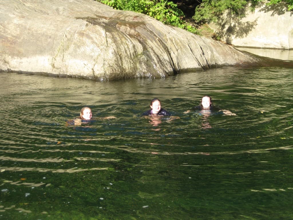 Lareau Swim Hole on the Mad River, Vermont.