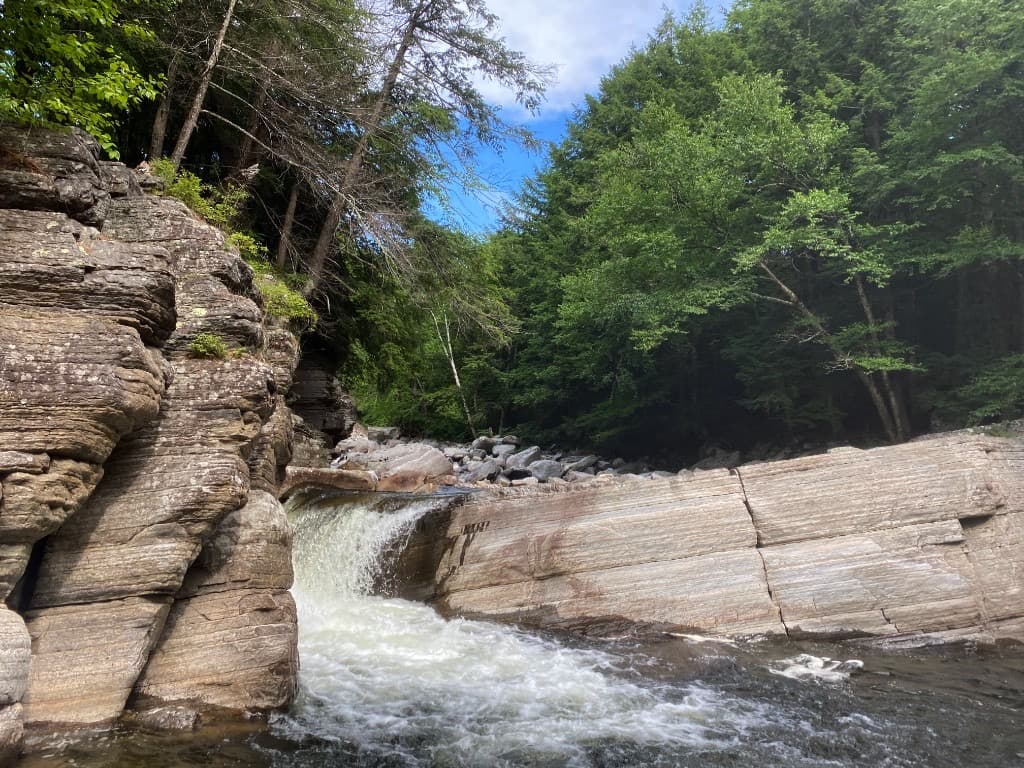 Bartlett Falls on the New Haven River, Bristol, Vermont