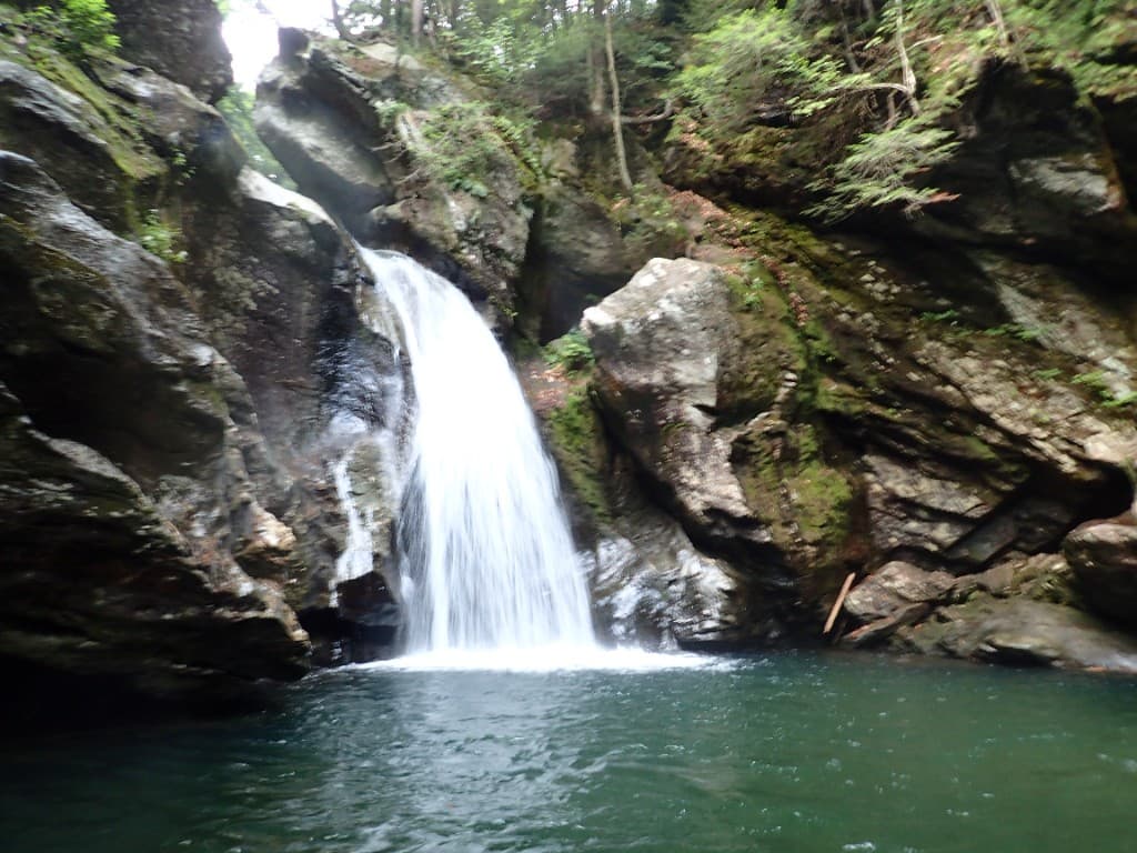 Bingham Falls gorge near Stowe